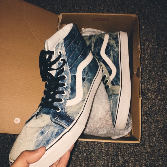 vans acid denim sk8 hi